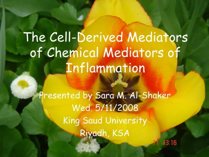 the cell derived mediators of chemical mediators of inflammation
