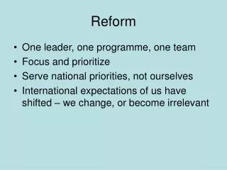 reform