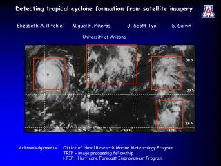 Detecting tropical cyclone formation from satellite imagery