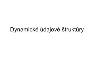 dynamick dajov trukt ry