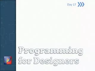 Programming for Designers
