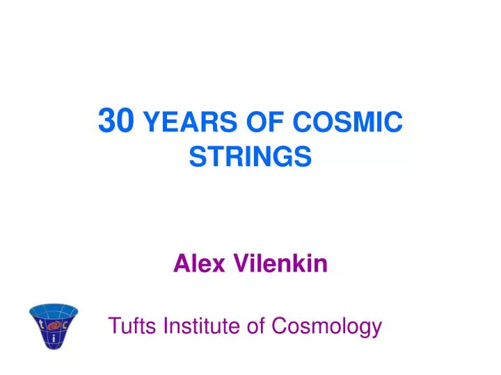 30 years of cosmic strings
