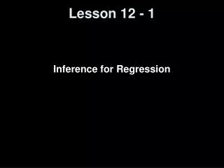 Lesson 12 - 1