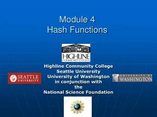 Module 4 Hash Functions