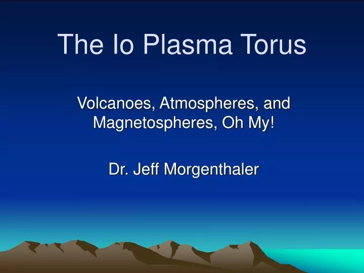 the io plasma torus