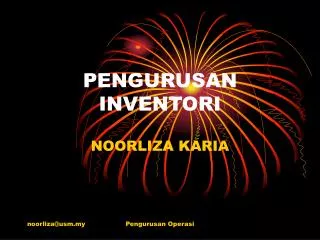 pengurusan inventori