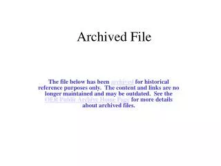 Archived File