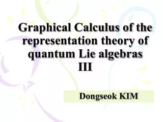 Graphical Calculus of the representation theory of quantum Lie algebras III