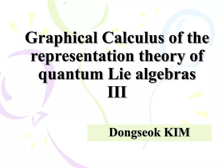 graphical calculus of the representation theory of quantum lie algebras iii