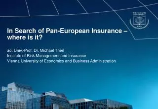 in search of pan european insurance where is it