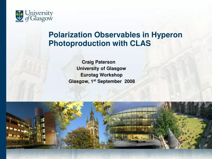 craig paterson university of glasgow eurotag workshop glasgow 1 st september 2008