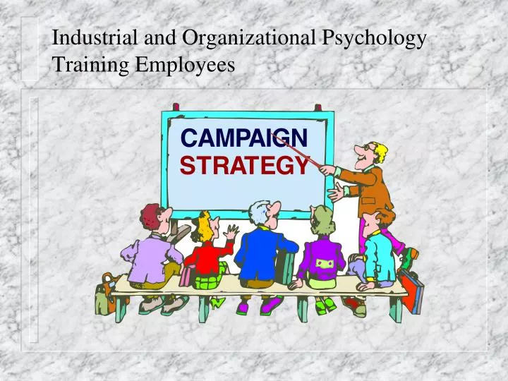 industrial and organizational psychology training employees