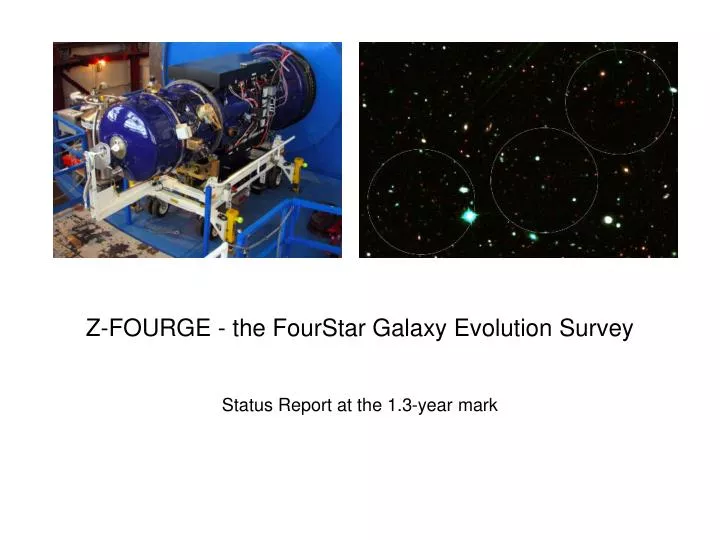 z fourge the fourstar galaxy evolution survey