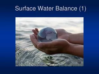 Surface Water Balance (1)