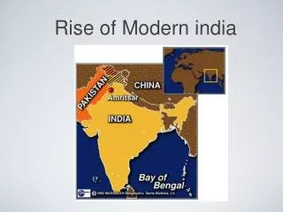 Rise of Modern india