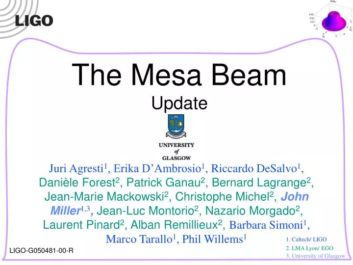 the mesa beam update