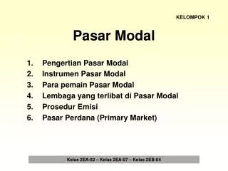 pasar modal