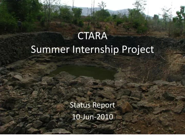 ctara summer internship project