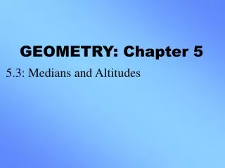 geometry chapter 5