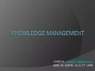 Knowledge Management