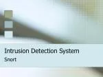 Intrusion Detection System - slide 1