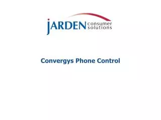 Convergys Phone Control