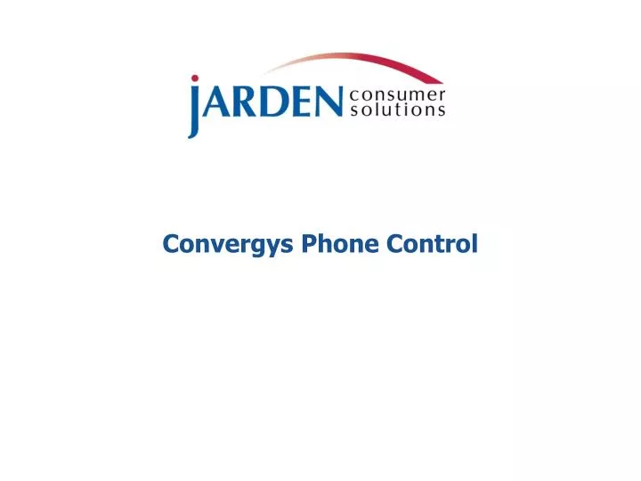 convergys phone control