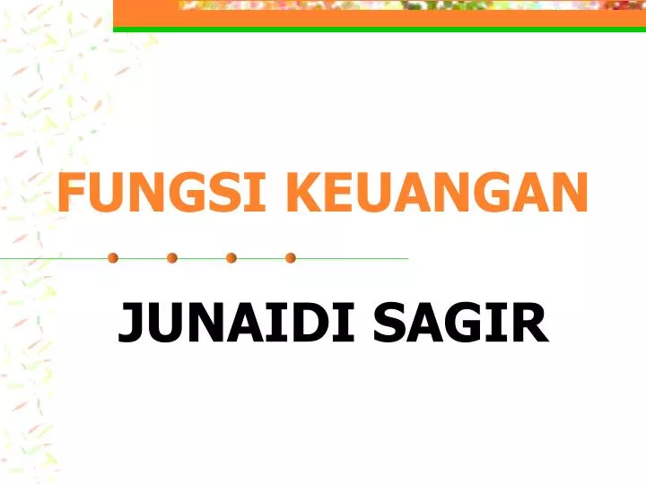 fungsi keuangan