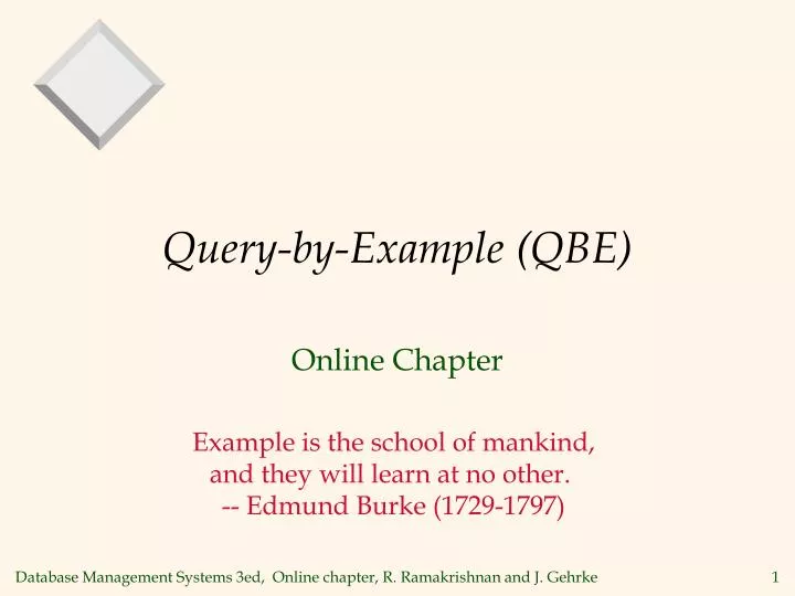 query by example qbe