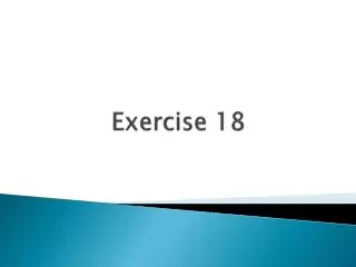 Exercise 18