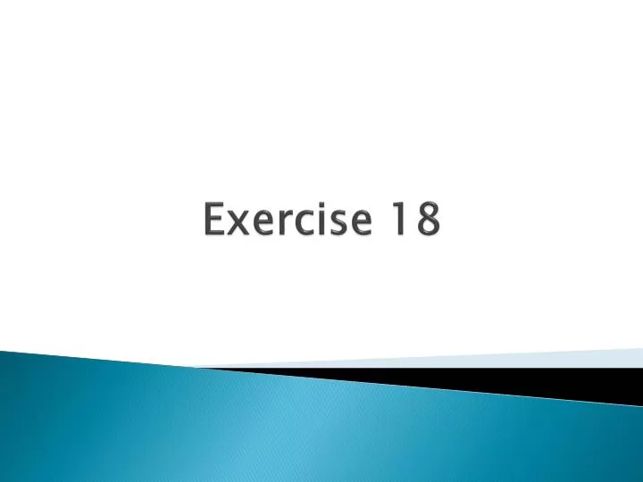 exercise 18