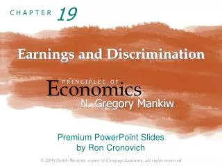 Earnings and Discrimination