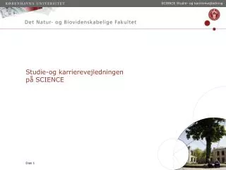 studie og karrierevejledningen p science