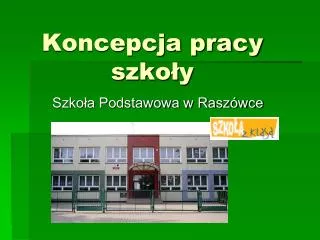 koncepcja pracy szko y