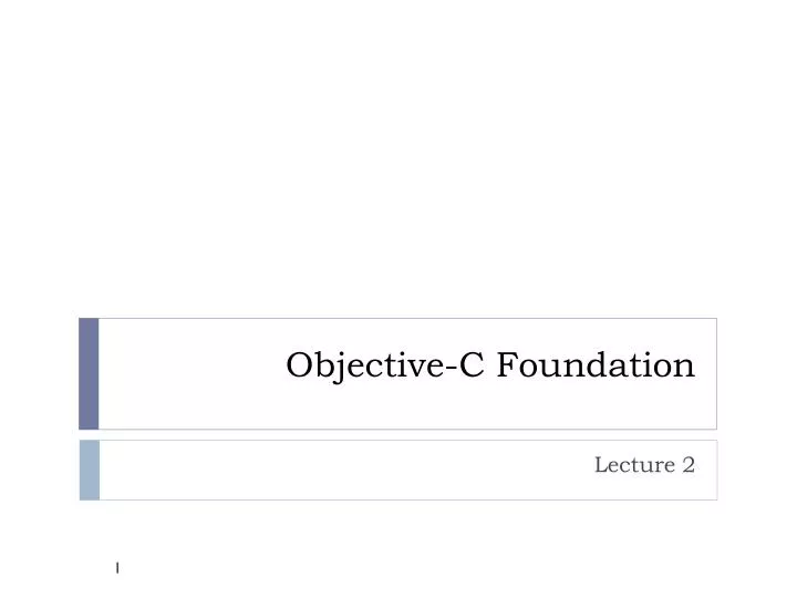 objective c foundation