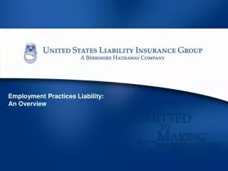 Employment Practices Liability: An Overview