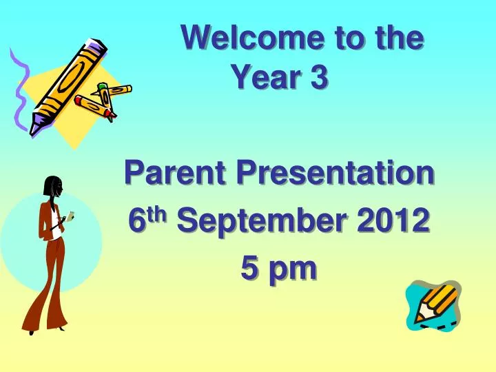 welcome to the year 3 parent presentation 6 th september 2012 5 pm