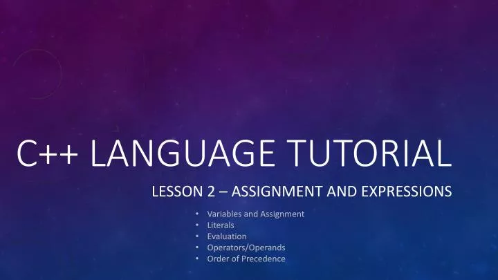 c language tutorial