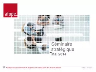 s minaire strat gique