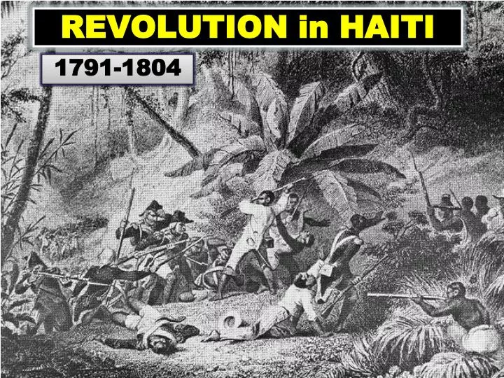 revolution in haiti