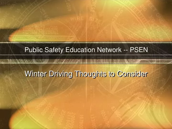 public safety education network psen