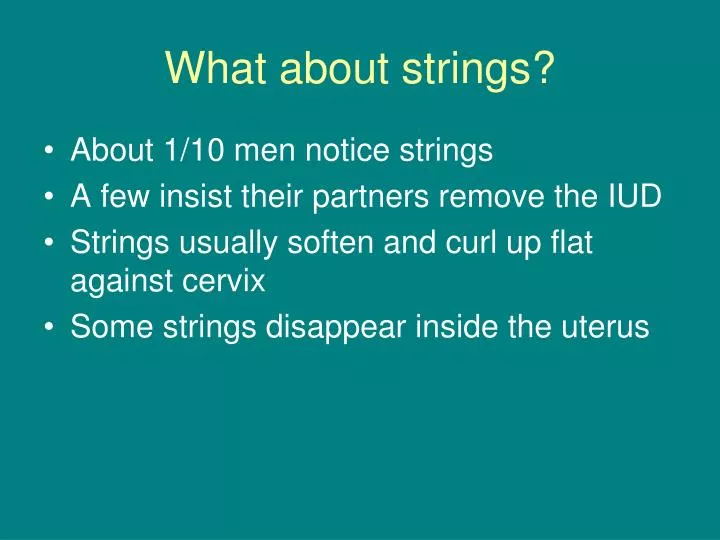 what about strings
