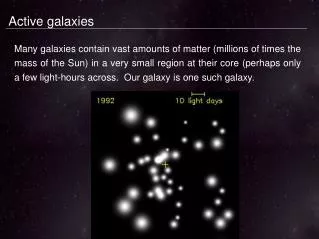 Active galaxies