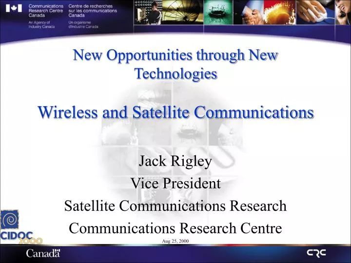 new opportunities through new technologies wireless and satellite communications