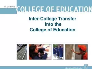 Inter-College Transfer into the College of Education