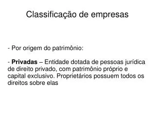 classifica o de empresas