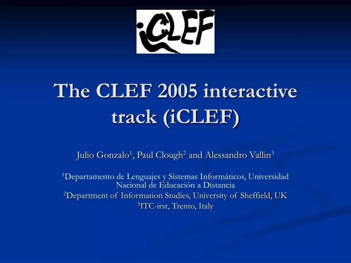 the clef 2005 interactive track iclef