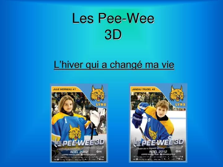 les pee wee 3d