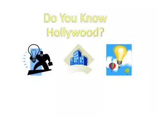 Do You Know Hollywood?