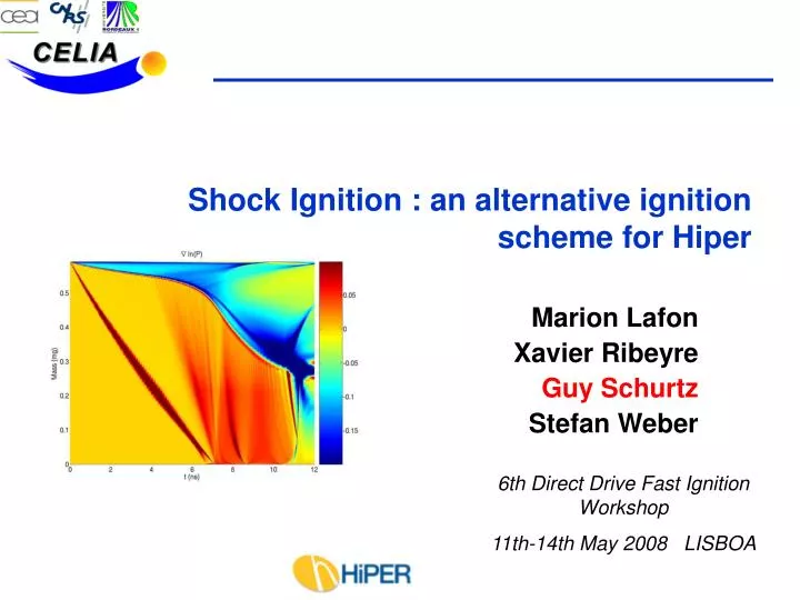 shock ignition an alternative ignition scheme for hiper